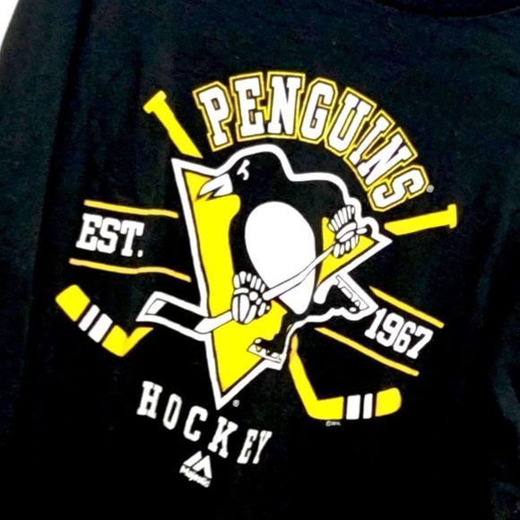 Pittsburgh Penguins Majestic Longsleeve Mens size Small - Picture 5 of 9